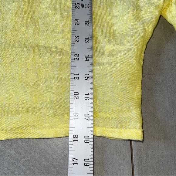 JOIE Febronia Ruffle Sleeve Linen Crop Top - Picture 8 of 11